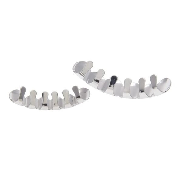 Classic Plain Silver Teeth Grills Set - Image 4