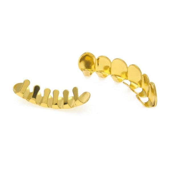 Classic Plain Gold Teeth Grill Set - Image 4
