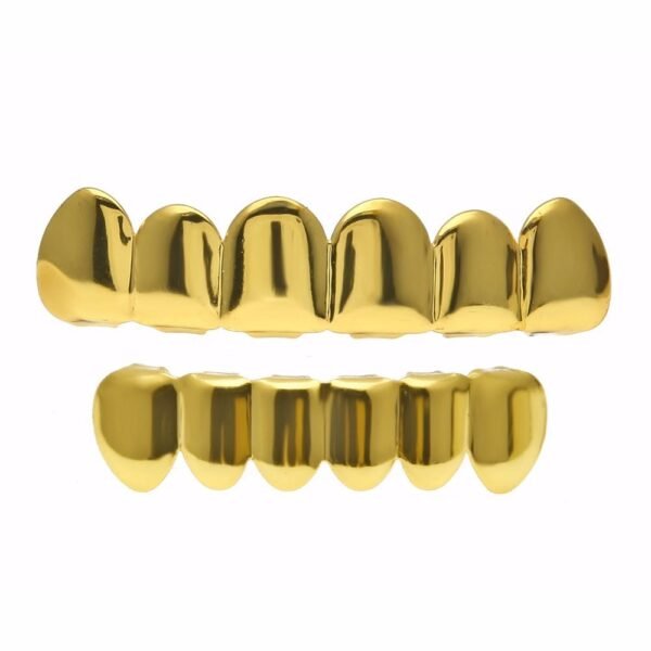 Classic Plain Gold Teeth Grill Set