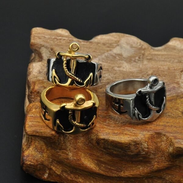 Vintage Pirate Ahoy Anchor Ring - Image 4