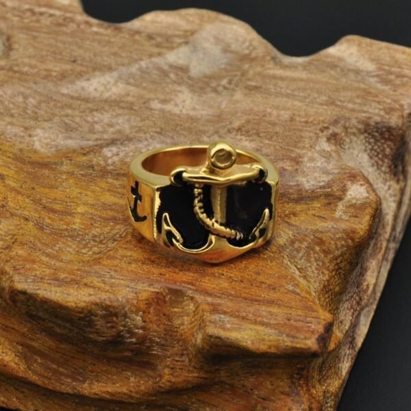 Vintage Pirate Ahoy Anchor Ring - Image 2