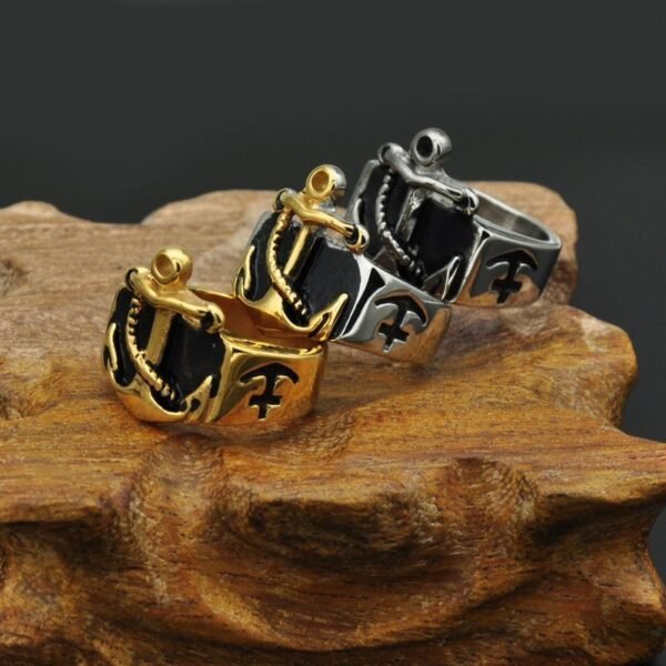 Vintage Pirate Ahoy Anchor Ring - Image 5
