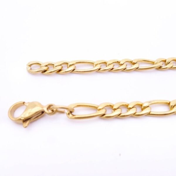 Simple Gold Retro Figaro Tiny Chain NC-004 - Image 4