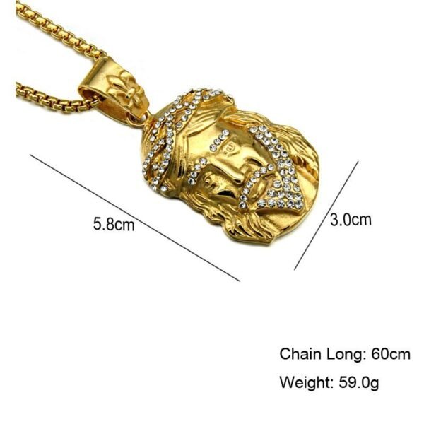 G-Eazy Gold Jesus Piece Chain - Image 7