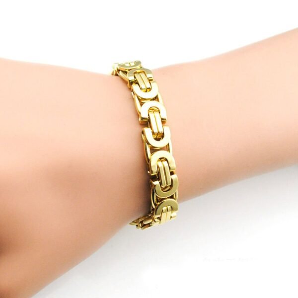 Gold Byzantine Necklace & Bracelet Set - Image 5