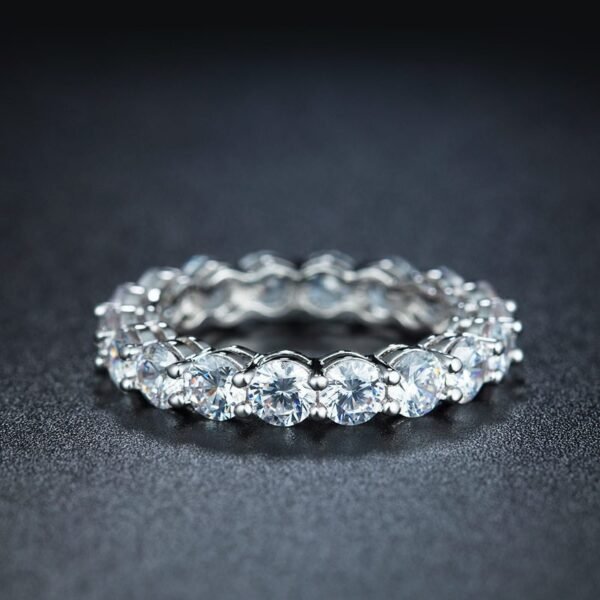 Double Stackable Tennis Pinky Ring - Image 7