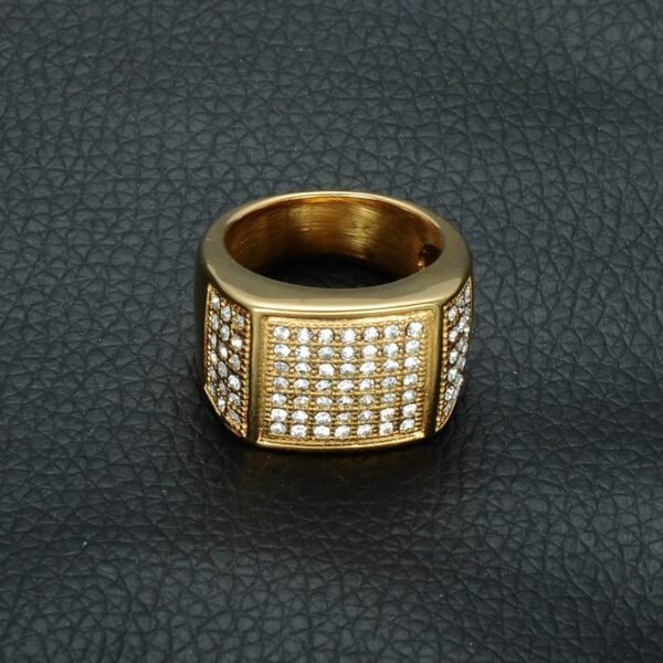 Classic "Don Mafo II" Signet Diamond Ring - Image 2