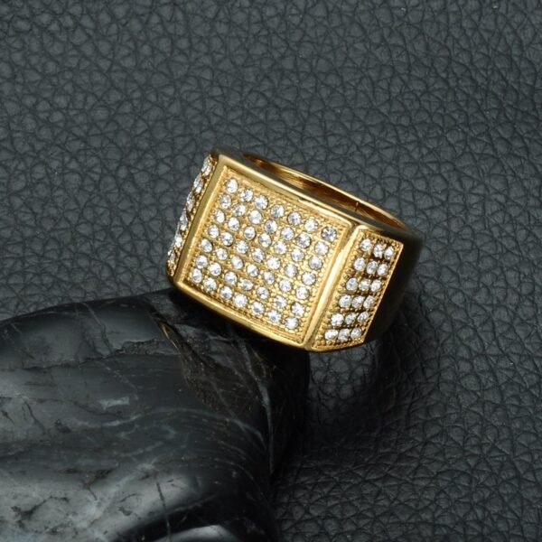 Classic "Don Mafo II" Signet Diamond Ring - Image 5