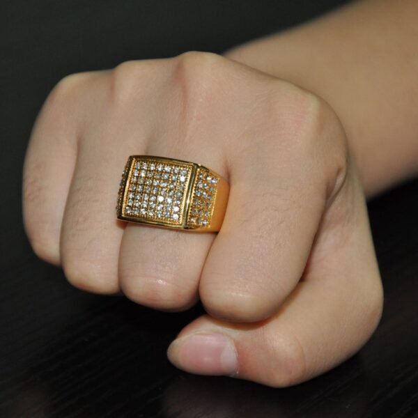 Classic "Don Mafo II" Signet Diamond Ring - Image 6