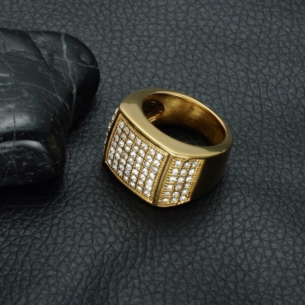Classic "Don Mafo II" Signet Diamond Ring - Image 8