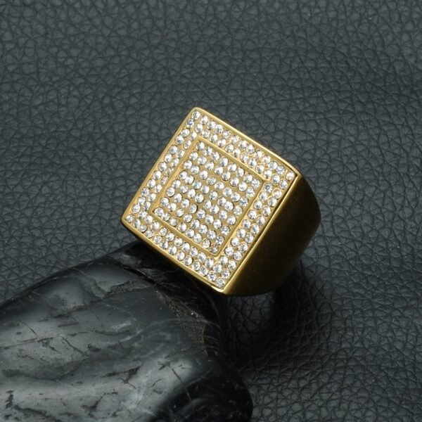 Iced Out Classic "Don Mafo" Signet Ring - Image 3