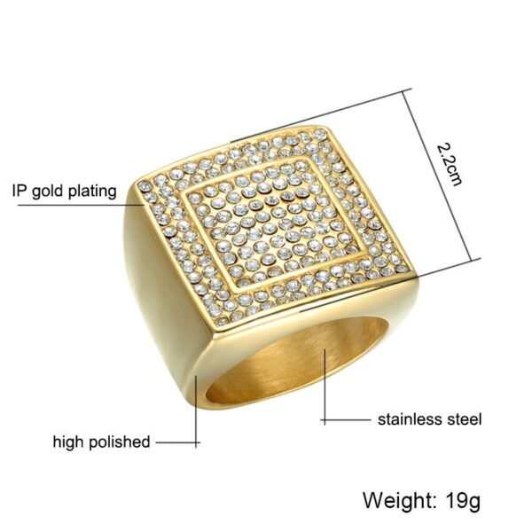 Iced Out Classic "Don Mafo" Signet Ring - Image 4