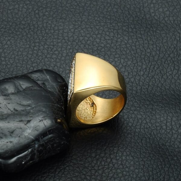 Iced Out Classic "Don Mafo" Signet Ring - Image 6
