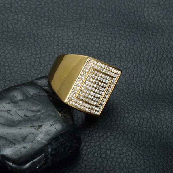 Iced Out Classic "Don Mafo" Signet Ring - Image 7