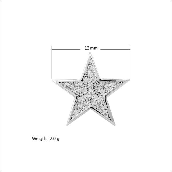 Briella Gin Simple Star Flooded Stud Earring - Image 7