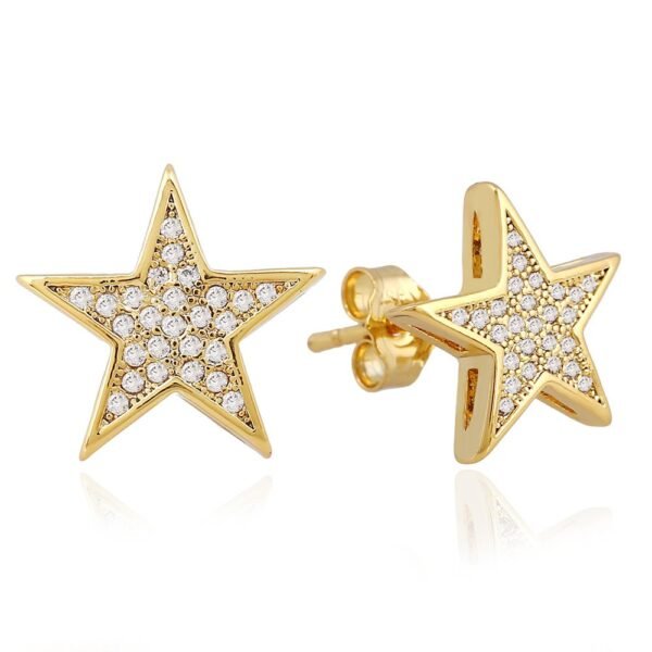 Briella Gin Simple Star Flooded Stud Earring - Image 8