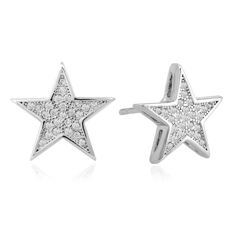 Briella Gin Simple Star Flooded Stud Earring - Image 5