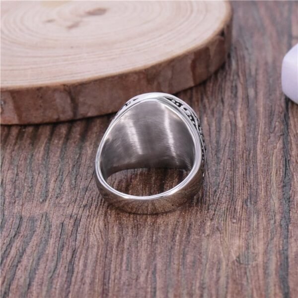 Silver Retro Style Sword Ring - Image 4