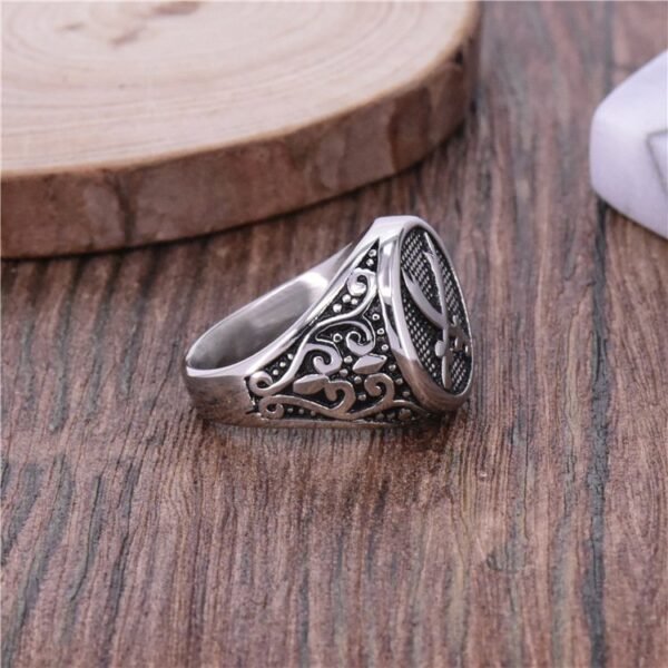 Silver Retro Style Sword Ring - Image 3