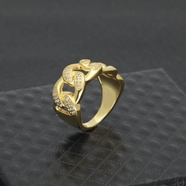 Vogue Iced Out Miami Cuban Ring - Image 3