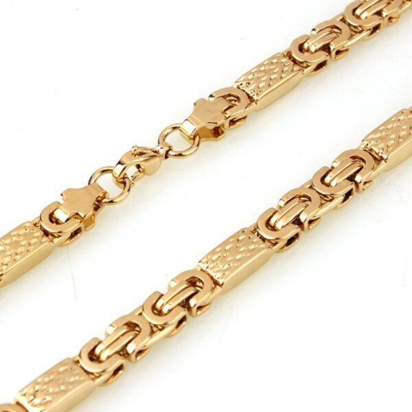 Gold Byzantine Necklace and Bracelet Set - Image 6