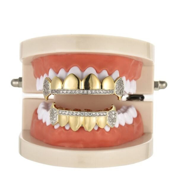 Gold Laced Connect Bridge Teeth Grills - Image 4