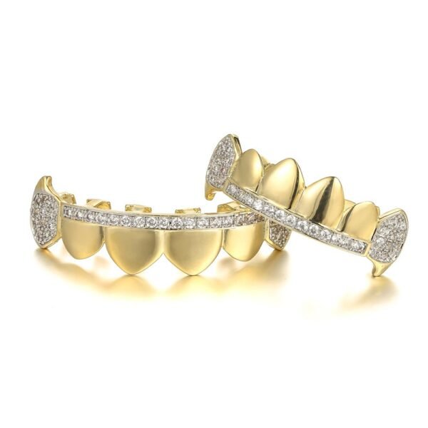 Gold Laced Connect Bridge Teeth Grills - Image 2