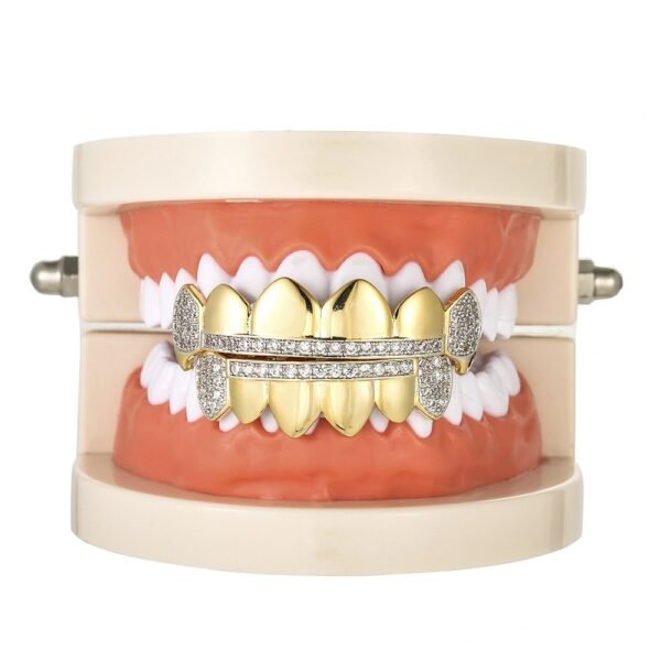 Gold Laced Connect Bridge Teeth Grills - Image 3