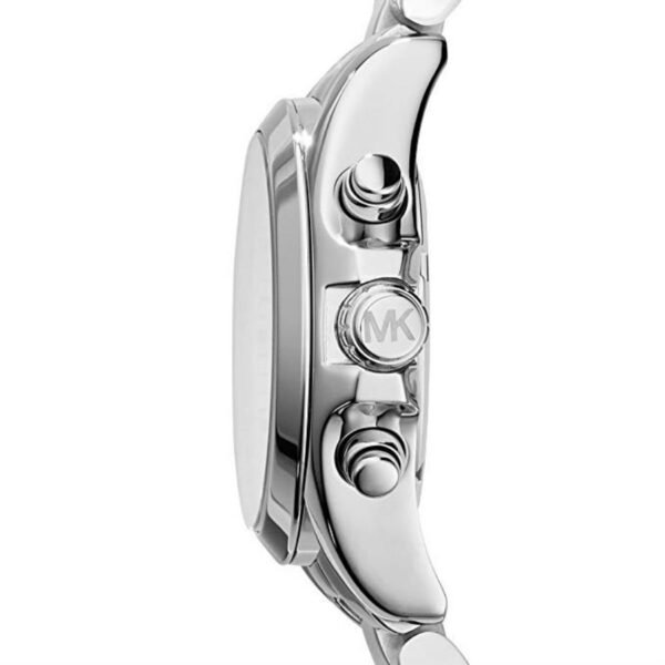 Silver Micha.eI Kors Bradshaw Chronograph Unisex Watch - Image 3