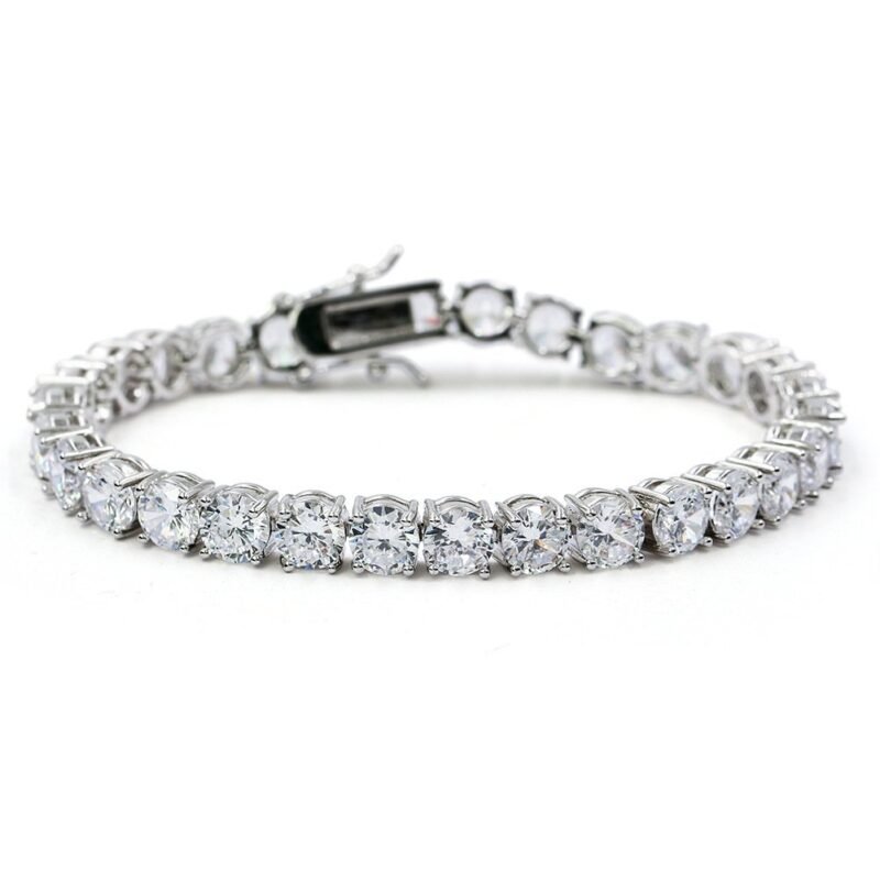 Silver Single Row Vogue Tennis Bracelet