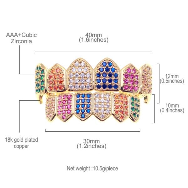 Custom Lil Yatchy Colorful Tooth Grillz - Image 12
