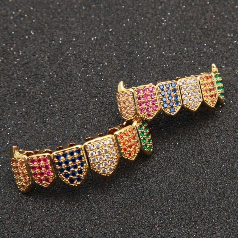Custom Lil Yatchy Colorful Tooth Grillz - Image 7