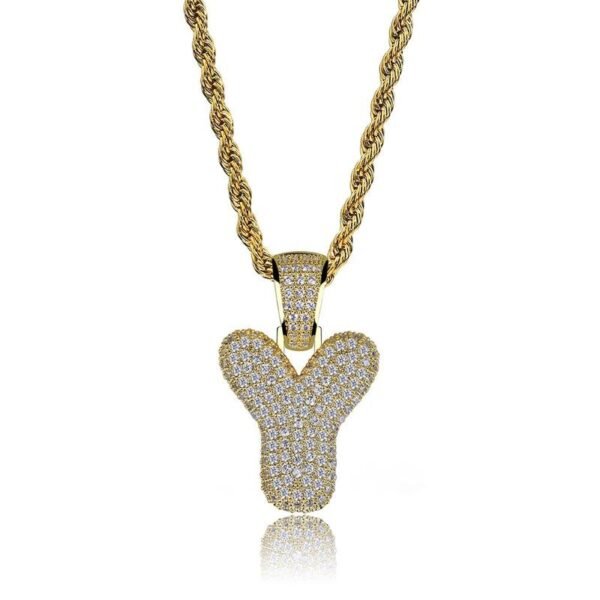 Iced Out Bubble Alphabet Chain - Image 22