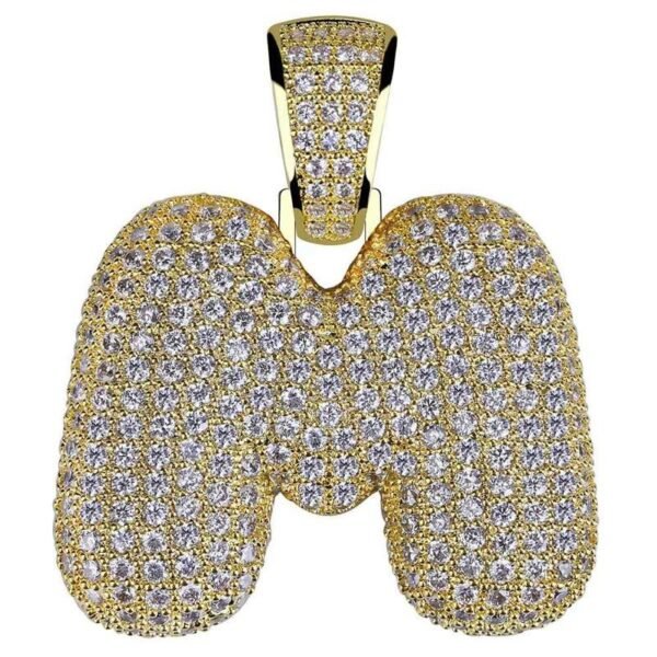 Iced Out Bubble Alphabet Chain - Image 11