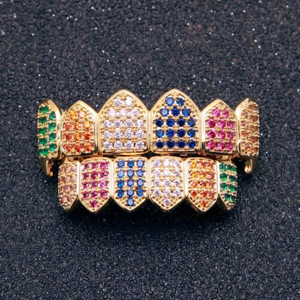 Custom Lil Yatchy Colorful Tooth Grillz