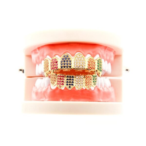 Custom Lil Yatchy Colorful Tooth Grillz - Image 9