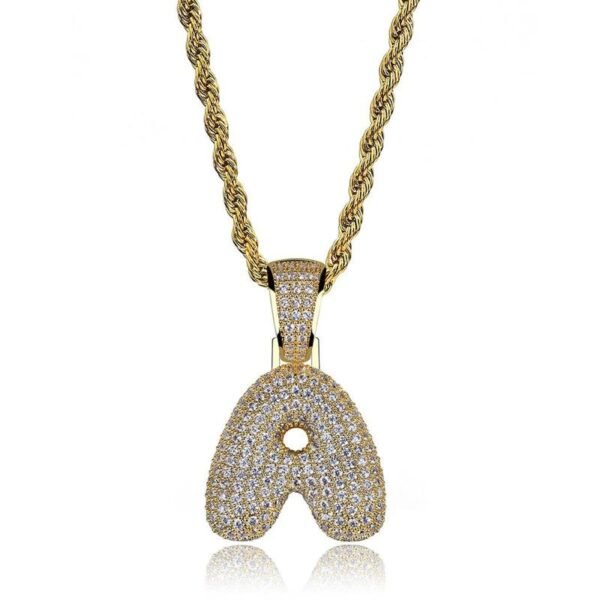 Iced Out Bubble Alphabet Chain - Image 2