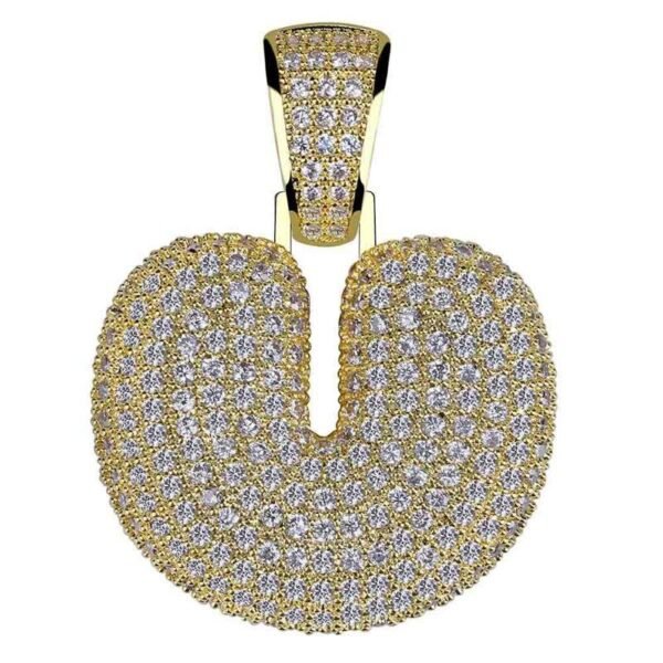 Iced Out Bubble Alphabet Chain - Image 19
