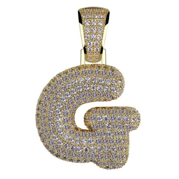 Iced Out Bubble Alphabet Chain - Image 7