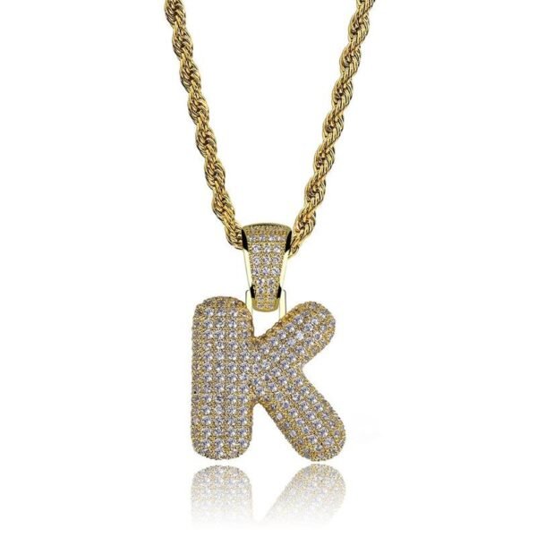 Iced Out Bubble Alphabet Chain - Image 9