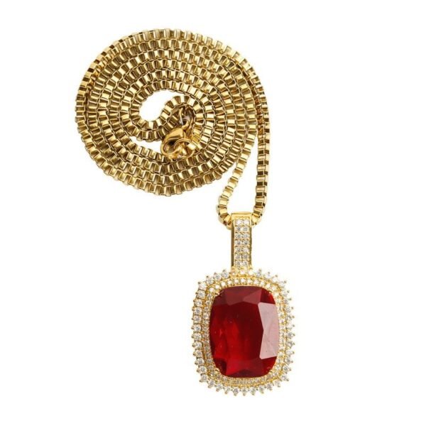 Royalty Micro Paved Red Ruby Chain - Image 3
