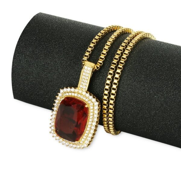 Royalty Micro Paved Red Ruby Chain - Image 2