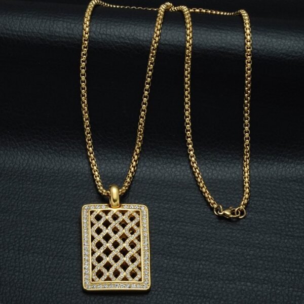 Cubana Net Dog Tag Chain