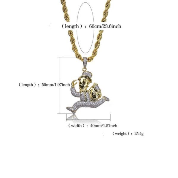 Ice Flooded Monopoly Running Cash Man Piece - Image 7
