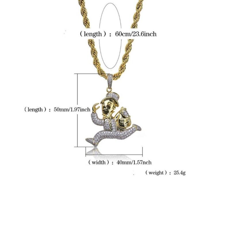 Ice Flooded Monopoly Running Cash Man Piece - Image 7