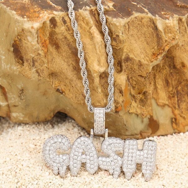 Customized Dripping Bubble "CASH" Pendant with Chain MP-007 - Image 6