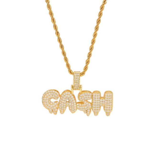 Customized Dripping Bubble "CASH" Pendant with Chain MP-007 - Image 7