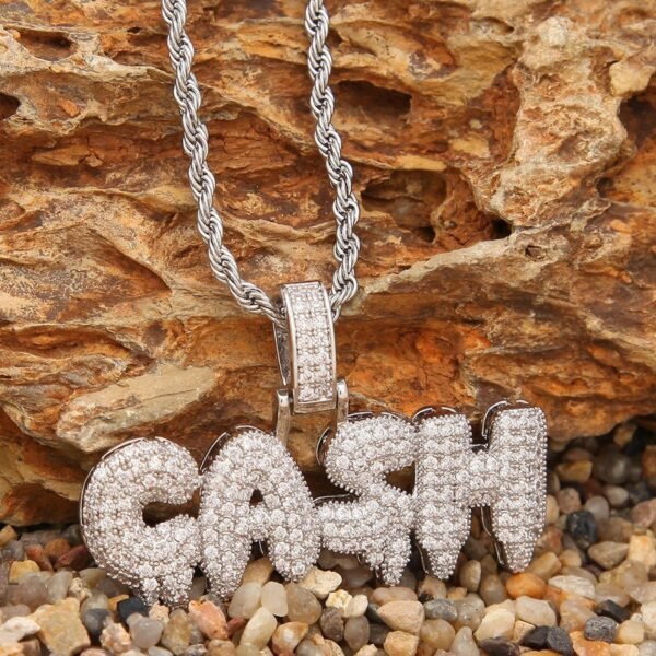 Customized Dripping Bubble "CASH" Pendant with Chain MP-007 - Image 8