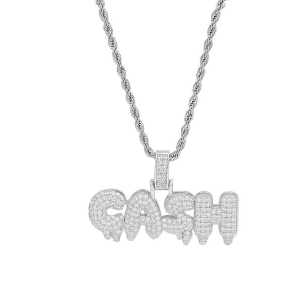 Customized Dripping Bubble "CASH" Pendant with Chain MP-007 - Image 9