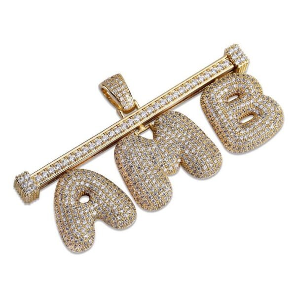 Bubble Letter Customized Name | Real Gold Plating - Image 11